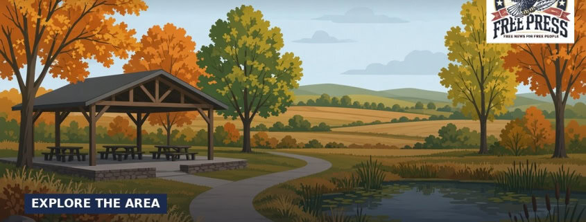 Fostoria News: Illustration, with headline: Best Parks in Seneca County